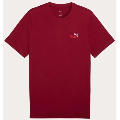 Puma Camiseta M-C de Casual de Hombre ESS 2 COLOR Small No. 1 Logo T . Rojo Puma Camiseta M-C de Casual de Hombre ESS 2 COLOR Small No. 1 Logo T . Rojo