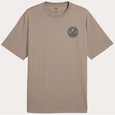 Puma Camiseta M-C de Casual de Hombre GRAPHICS Relaxed Badge Tee . (L) Marrón Puma Camiseta M-C de Casual de Hombre GRAPHICS Relaxed Badge Tee . (L) Marrón