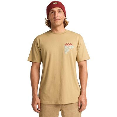 Billabong Camiseta de hombre Twin Fin . (M) Beige Billabong Camiseta de hombre Twin Fin . (M) Beige
