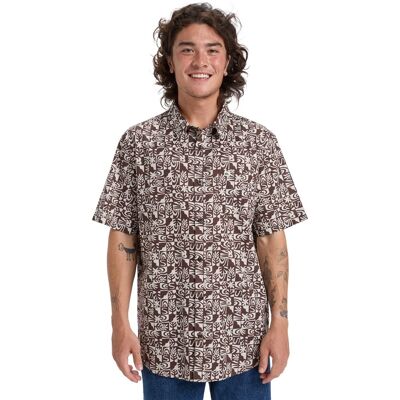 Quiksilver Camisa de hombre Apero Classic . (M) Blanco / Serigrafiado Quiksilver Camisa de hombre Apero Classic . (M) Blanco / Serigrafiado