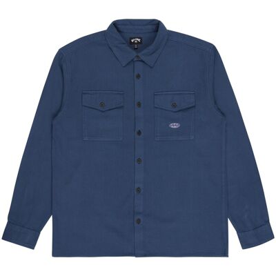 Billabong Camisa de hombre Since 73 Del Mar Flannel . (XL) Azul Billabong Camisa de hombre Since 73 Del Mar Flannel . (XL) Azul
