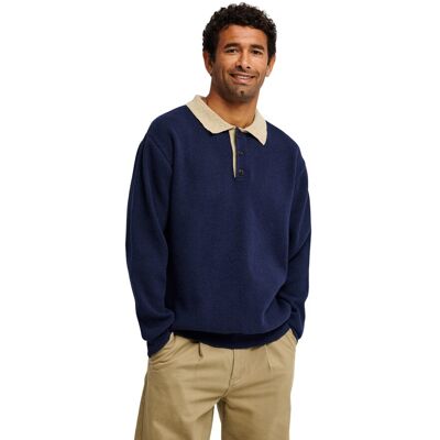 Quiksilver Jersey de hombre Diamond Polo Solid . (XS) Azul marino Quiksilver Jersey de hombre Diamond Polo Solid . (XS) Azul marino
