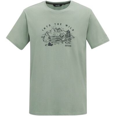 Regatta Camiseta de hombre Cline IX . (L) Verde grisáceo Regatta Camiseta de hombre Cline IX . (L) Verde grisáceo