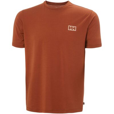 Helly Hansen Camiseta de hombre SKOG GRAPHIC . Teja Helly Hansen Camiseta de hombre SKOG GRAPHIC . Teja