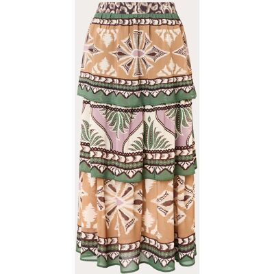 Rio Vestido maxi Sand Foliage Sketch. (L) Beige Rio Vestido maxi Sand Foliage Sketch. (L) Beige