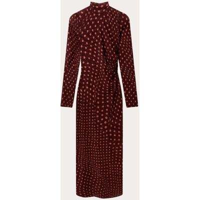 Stella Mccartney Vestido largo con lunares. (S) Burdeos Stella Mccartney Vestido largo con lunares. (S) Burdeos