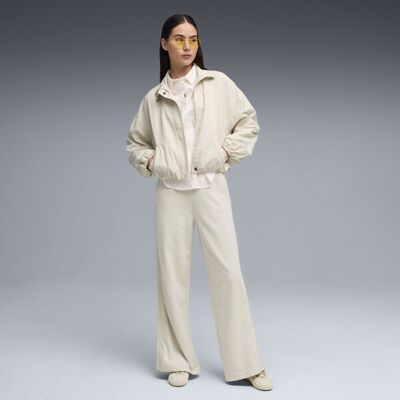 Puma Pantalones largos Casual de Mujer Comfort High-Waist Wide . (XS) Blanco Puma Pantalones largos Casual de Mujer Comfort High-Waist Wide . (XS) Blanco