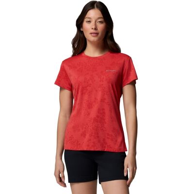 Columbia Camiseta manga corta de mujer Bluebird Canyon™ II Crew . (M) Rojo cereza Columbia Camiseta manga corta de mujer Bluebird Canyon™ II Crew . (M) Rojo cereza