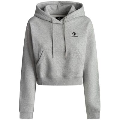 Converse Sudadera de mujer Star Chevron Hoodie . (M) Gris Converse Sudadera de mujer Star Chevron Hoodie . (M) Gris