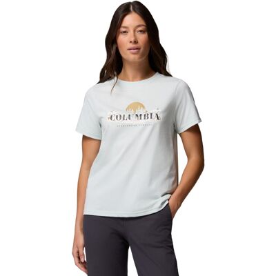 Columbia Camiseta de manga corta mujer Rolling Bend™ Seasonal . Verde Columbia Camiseta de manga corta mujer Rolling Bend™ Seasonal . Verde