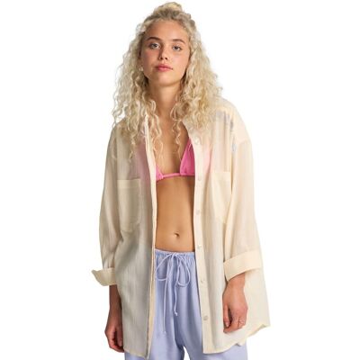 Billabong Camisa de mujer Find Me Here . (XL) Blanco Billabong Camisa de mujer Find Me Here . (XL) Blanco