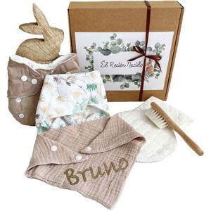 El Recién Nacido Regalos sostenible ecologicos bebé personalizable. Blanco niño El Recién Nacido Regalos sostenible ecologicos bebé personalizable. Blanco niño