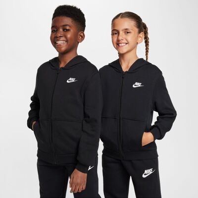 Nike Sudaderas de Niño K NSW CLUB FT HD FZ LS LBR . (10 años) Negro Nike Sudaderas de Niño K NSW CLUB FT HD FZ LS LBR . (10 años) Negro