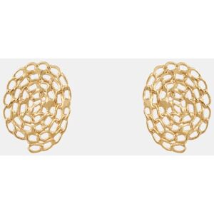 GAS Bijoux Pendientes studs Onde Gourmette dorados. Oro GAS Bijoux Pendientes studs Onde Gourmette dorados. Oro