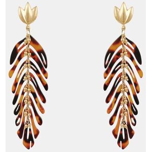 GAS Bijoux Pendientes Cavallo en acetato y bañado en oro. Marrón GAS Bijoux Pendientes Cavallo en acetato y bañado en oro. Marrón