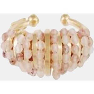 GAS Bijoux Anillo Maranza con piedras y bañado en oro. Rosa GAS Bijoux Anillo Maranza con piedras y bañado en oro. Rosa