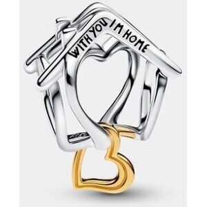 PANDORA Charm Hogar y Corazón. Plateado PANDORA Charm Hogar y Corazón. Plateado