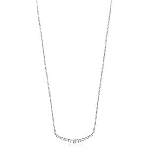 Tous Collar Riviere de oro blanco con nueve diamantes. Blanco Tous Collar Riviere de oro blanco con nueve diamantes. Blanco