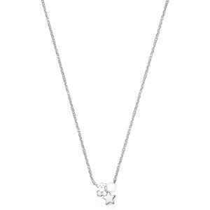Tous Collar Nocturne de plata con oso y estrella con perla. Blanco Tous Collar Nocturne de plata con oso y estrella con perla. Blanco