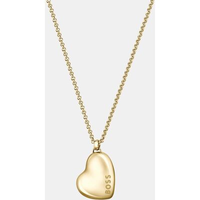 Boss Collar Honey con Corazón de acero dorado. Oro Boss Collar Honey con Corazón de acero dorado. Oro