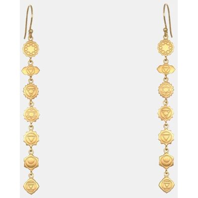 Satya Jewelry Pendientes Chakra dorados. Oro Satya Jewelry Pendientes Chakra dorados. Oro