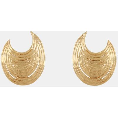 GAS Bijoux Pendientes studs Luna Wave dorados. Oro GAS Bijoux Pendientes studs Luna Wave dorados. Oro