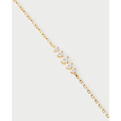 PDPAOLA Pulsera Essentials con circonita. Blanco PDPAOLA Pulsera Essentials con circonita. Blanco