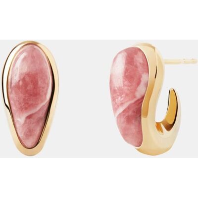PDPAOLA Pendientes The Moment con rodocrosita. Rosa PDPAOLA Pendientes The Moment con rodocrosita. Rosa