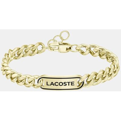 Lacoste Pulsera de hombre District de acero dorado. Plata Lacoste Pulsera de hombre District de acero dorado. Plata