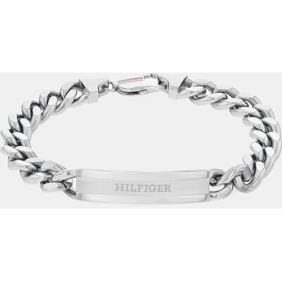 Tommy Hilfiger Pulsera de hombre Clash de acero. Plata Tommy Hilfiger Pulsera de hombre Clash de acero. Plata