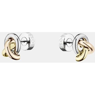 Boss Pendientes Harmonie de acero inoxidable pavonado en oro amarillo y rosado. Boss Pendientes Harmonie de acero inoxidable pavonado en oro amarillo y rosado.