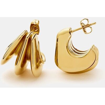 Missoma Pendientes de aro Mixed Metal dorados. Oro Missoma Pendientes de aro Mixed Metal dorados. Oro