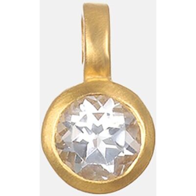 Satya Jewelry Charm Topacio dorado. Blanco Satya Jewelry Charm Topacio dorado. Blanco