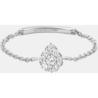 Djula Anillo Magic Touch de oro y diamante. (52 - 12) Blanco Djula Anillo Magic Touch de oro y diamante. (52 - 12) Blanco