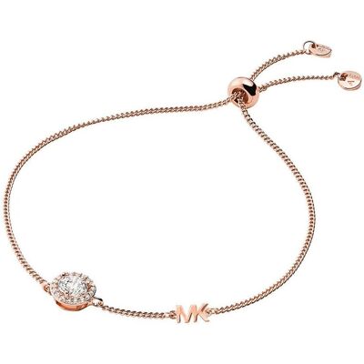 Michael Kors Pulsera de mujer de cadena con logotipo. Rosa Michael Kors Pulsera de mujer de cadena con logotipo. Rosa