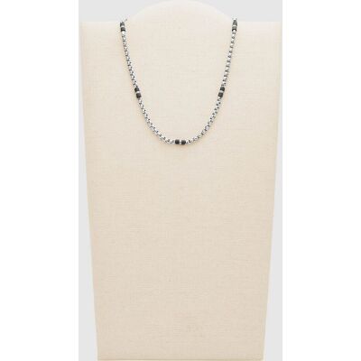 Fossil Cadena de hombre ellis con cuentas acero inoxidable. Plateado Fossil Cadena de hombre ellis con cuentas acero inoxidable. Plateado