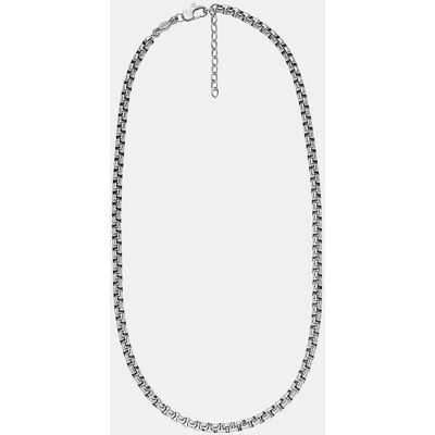 Fossil Collar de cadena de hombre ellis core chains de acero inoxidable. Plateado Fossil Collar de cadena de hombre ellis core chains de acero inoxidable. Plateado