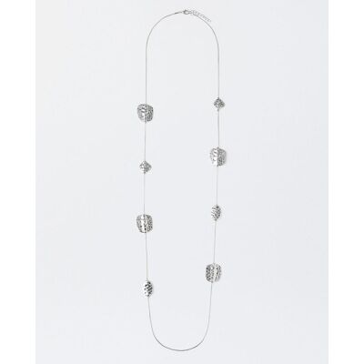 Parfois Collar largo con abalorios en plateado. Plateado Parfois Collar largo con abalorios en plateado. Plateado