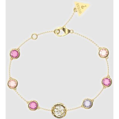 Guess Pulsera petra de acero rosa. Rosa Guess Pulsera petra de acero rosa. Rosa