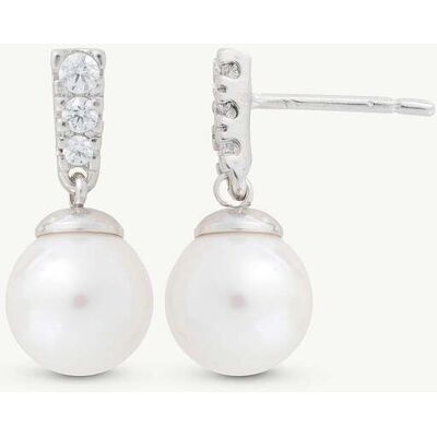 Majorica Pendientes cortos lilit. Plateado Majorica Pendientes cortos lilit. Plateado