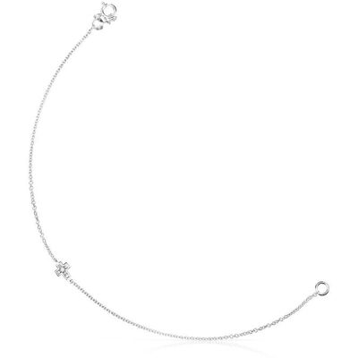 Tous Pulsera de cadena les classiques cruz de oro blanco y diamantes. Plata Tous Pulsera de cadena les classiques cruz de oro blanco y diamantes. Plata