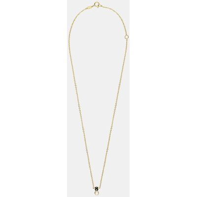 Tous Collar glory bañado en oro de 18 kt sobre plata con ónix y perla. Multicolor Tous Collar glory bañado en oro de 18 kt sobre plata con ónix y perla. Multicolor