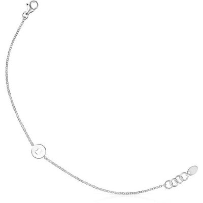 Tous Pulsera de cadena glory de plata con oso calado. Plateado Tous Pulsera de cadena glory de plata con oso calado. Plateado