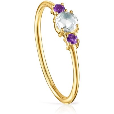 Tous Anillo mini ivette de oro amarillo con gemas. (14) Multicolor Tous Anillo mini ivette de oro amarillo con gemas. (14) Multicolor