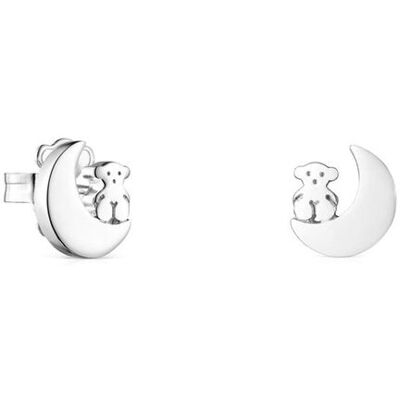 Tous Pendientes nocturne de plata. Plateado Tous Pendientes nocturne de plata. Plateado