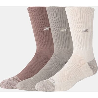 New Balance Calcetines altos casual unisex Active Premium - 3 Pack . (M) Marrón / Blanco roto New Balance Calcetines altos casual unisex Active Premium - 3 Pack . (M) Marrón / Blanco roto