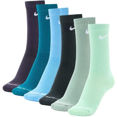 Nike Pack de 6 pares de calcetines de training Crew Everyday Elevated . (38-41) Multicolor Nike Pack de 6 pares de calcetines de training Crew Everyday Elevated . (38-41) Multicolor