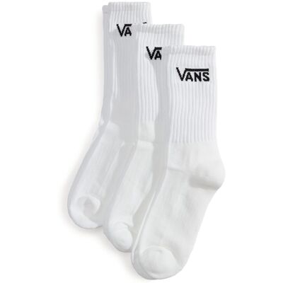 Vans Calcetines de hombre Classic Crew . (S) Blanco Vans Calcetines de hombre Classic Crew . (S) Blanco
