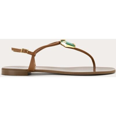 giuseppe zanotti Sandalia plana Esclava Piedra de piel. (36) Verde oscuro giuseppe zanotti Sandalia plana Esclava Piedra de piel. (36) Verde oscuro