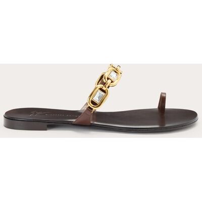 giuseppe zanotti Sandalia plana Insomnya. (38) Marrón oscuro giuseppe zanotti Sandalia plana Insomnya. (38) Marrón oscuro
